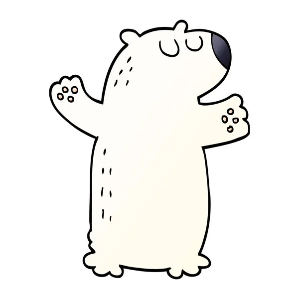 Cartoon Doodle Polar Bear Stock Vector