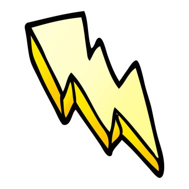 çizgi film doodle şimşek