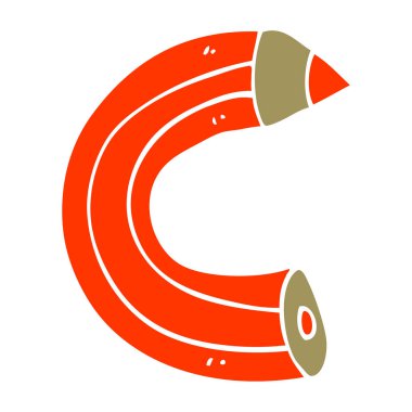 çizgi film doodle renkli kalem