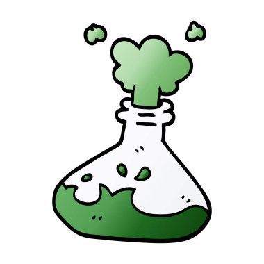 çizgi film doodle bilimsel deney