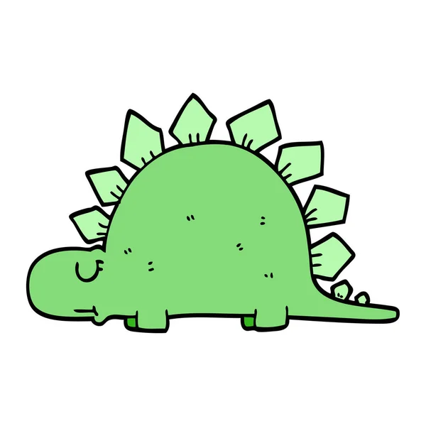 Cartoon Doodle Dinosauro Preistorico — Vettoriale Stock