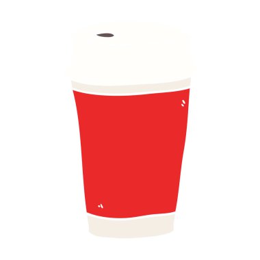 çizgi film doodle kahve almak