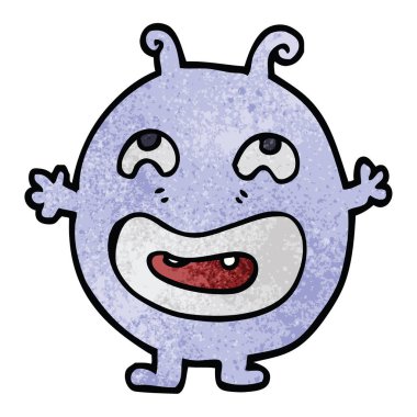 çizgi film doodle canavar, vektör