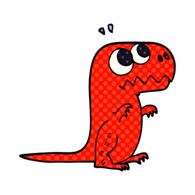 çizgi film doodle kükreyen t rex