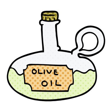 çizgi film doodle zeytin yağı