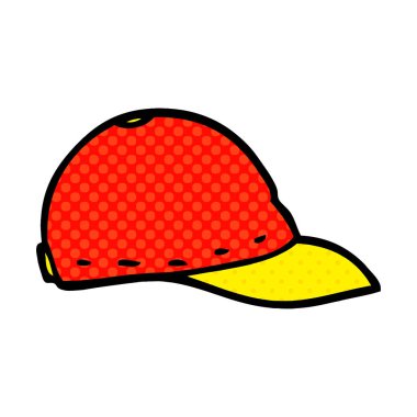 çizgi film doodle beyzbol şapkası
