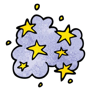 çizgi film doodle sihirli bulut