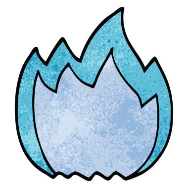 çizgi film doodle açık alev