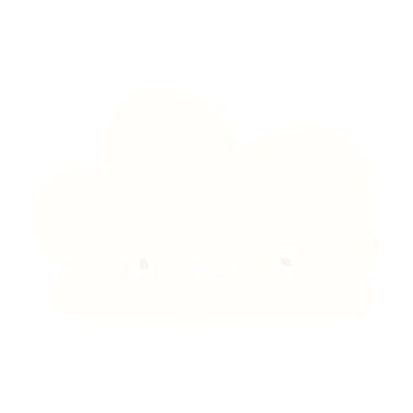 sevimli düz renk tarzı çizgi film bulut