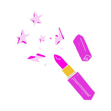 düz renk illüstrasyon parlak ruj