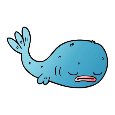 çizgi film doodle bir balık