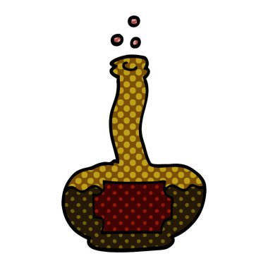 çizgi film doodle eski ROM şişesi