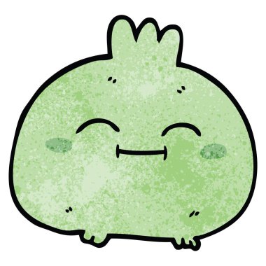 çizgi film doodle mutlu kök sebze