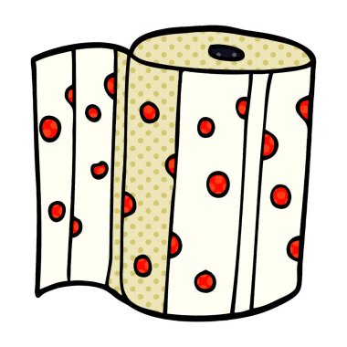 çizgi film doodle mutfak rulo