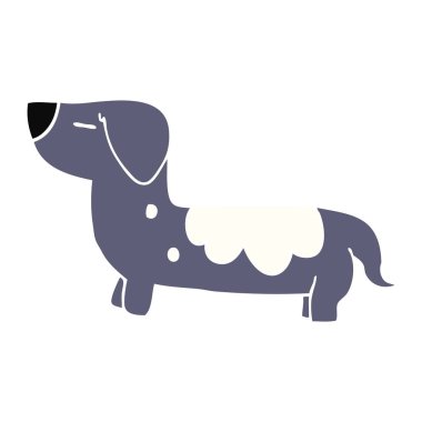 çizgi film doodle köpek vektör çizim 