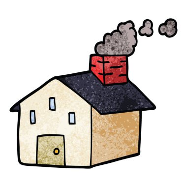 çizgi film doodle yasaktır baca ile ev