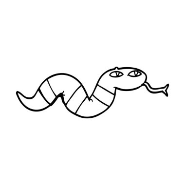 çizim karikatür yılan