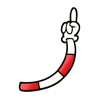 çizgi film doodle retro el hareketleri