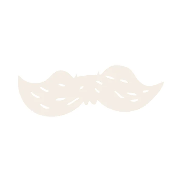 Cartoon Doodle Mans Mustache — Stock Vector