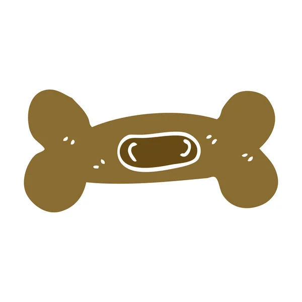 Desenho Animado Doodle Pet Bone — Vetor de Stock