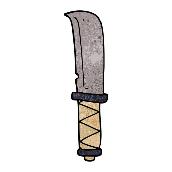 Zeichentrickkritzel Eines Messers — Stockvektor
