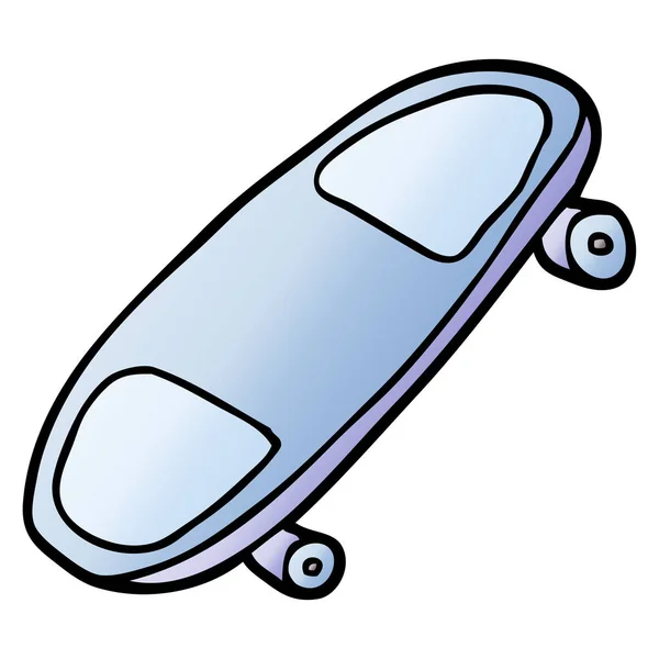 Cartone Animato Scarabocchio Skate Board — Vettoriale Stock