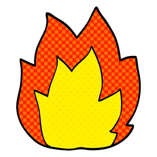 Cartoon Doodle Feuerexplosion — Stockvektor