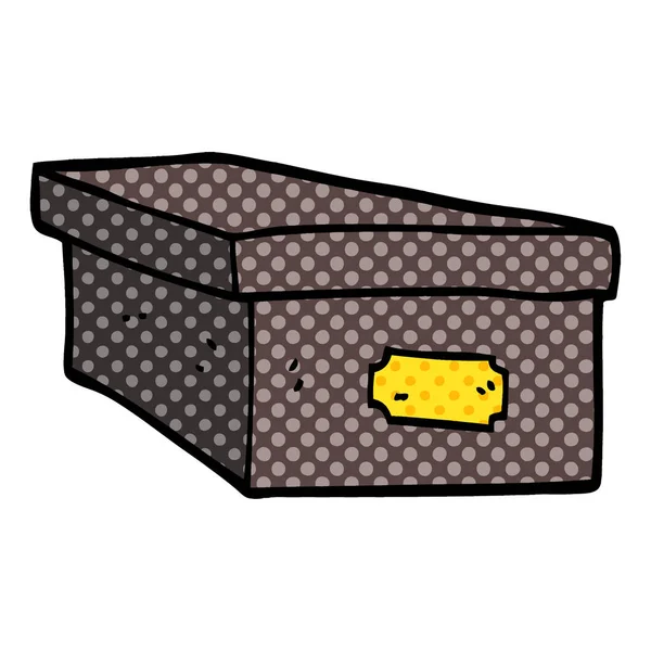 Cartoon Doodle Office Arkivering Box — Stock vektor