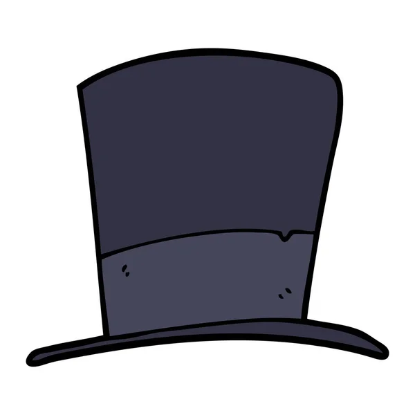 Chapeau Top Doodle Dessin Animé — Image vectorielle