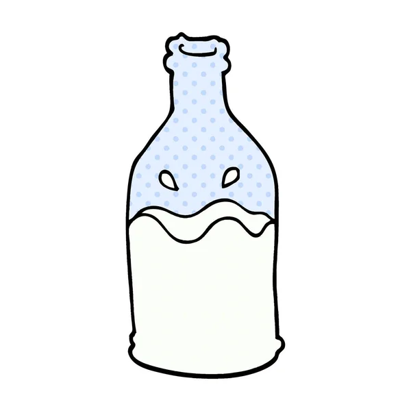 Karikatur Doodle Milchflasche — Stockvektor