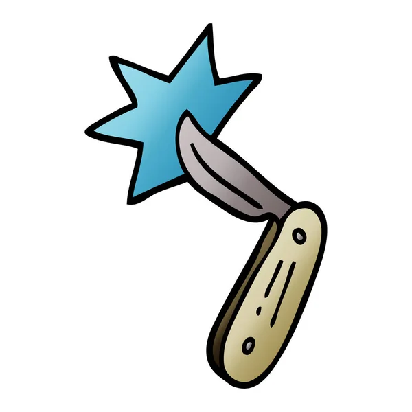 Карикатурный Перьевой Нож — стоковый вектор