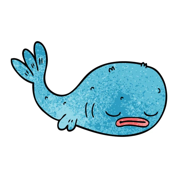 Dessin Animé Gribouille Poisson — Image vectorielle