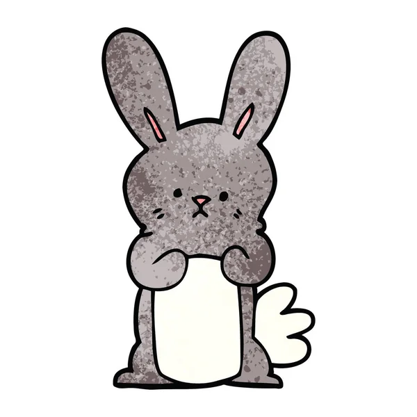 Çizgi Film Doodle Bunny Tavşan — Stok Vektör