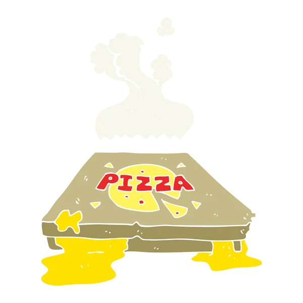 Ilustracja Kolor Płaskie Pizza — Wektor stockowy