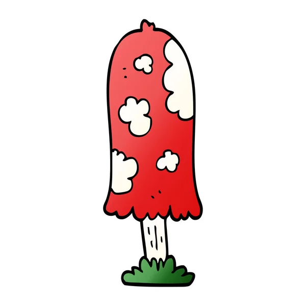 卡通涂鸦蘑菇向量例证 — 图库矢量图片