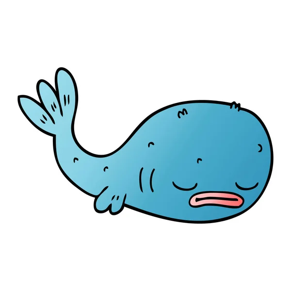 Scarabocchio Cartone Animato Pesce — Vettoriale Stock