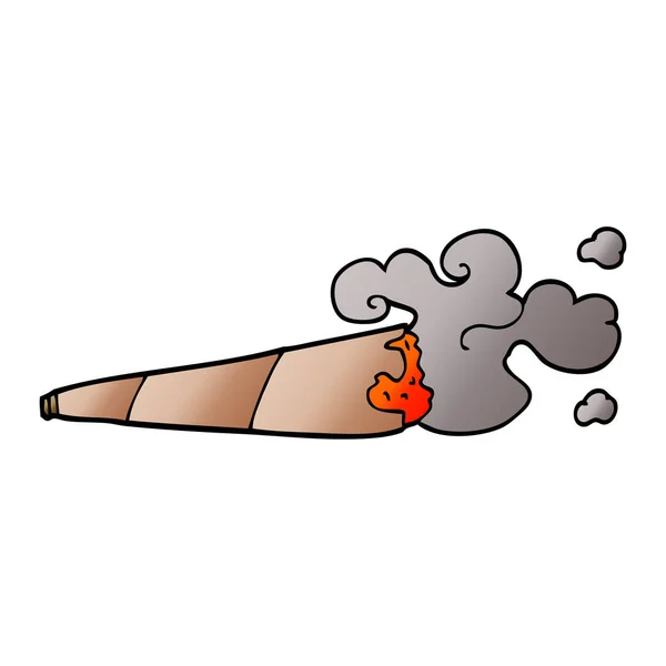 Cartoon Doodle Válcované Cigaret — Stockový vektor
