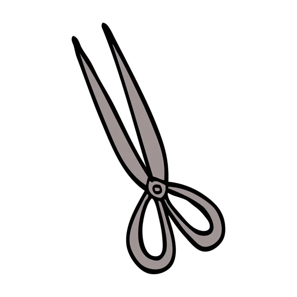 Kreslený Doodle Nůžky Vektorové Ilustrace — Stockový vektor