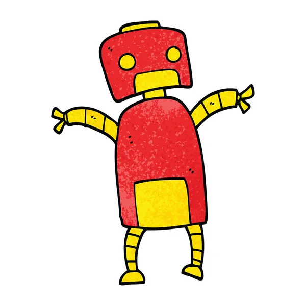 Cartoon Doodle Robot Dans — Stock vektor