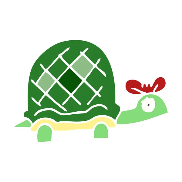 Cartoon Doodle Lustige Schildkröte — Stockvektor