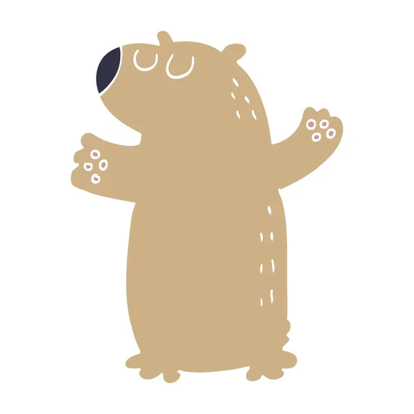 Desenho Animado Doodle Urso — Vetor de Stock
