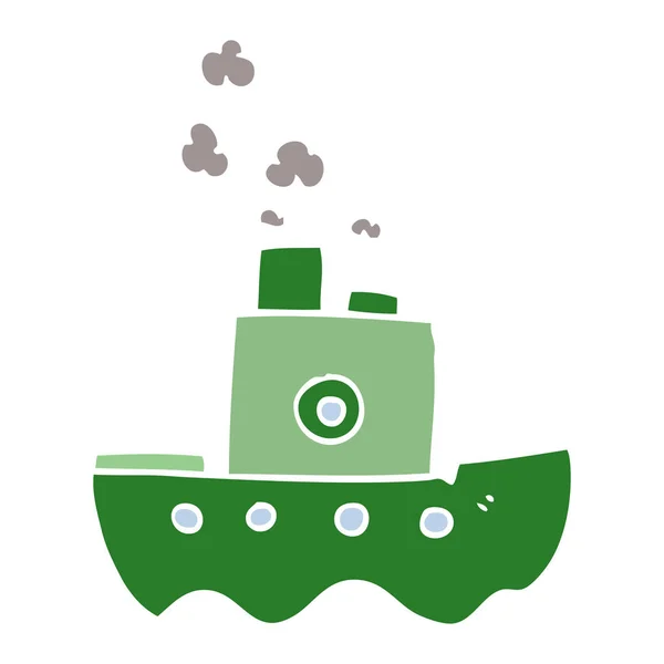 Cartoon Doodle Ship Vector Design — Stock Vector