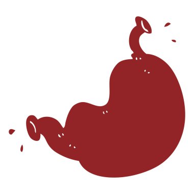 çizgi film doodle insan organ