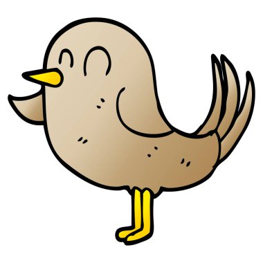 çizgi film doodle Bahçe kuş