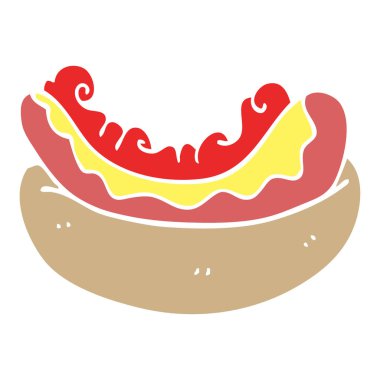 çizgi film doodle Sosisli çörek