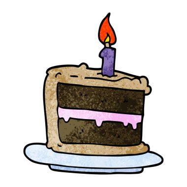 çizgi film doodle Doğum günü pastası