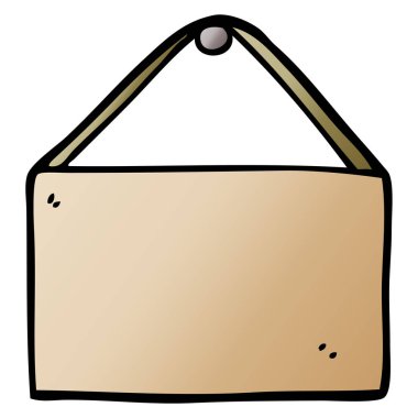 Doodle boş işareti karikatür