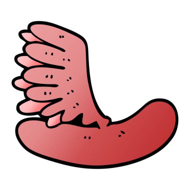 Sosisli sandviç çizgi film doodle