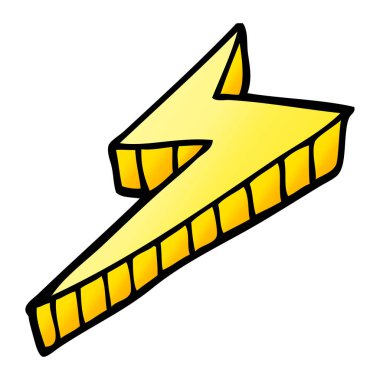 çizgi film doodle dekoratif şimşek