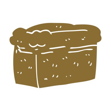 çizgi film doodle somun ekmek